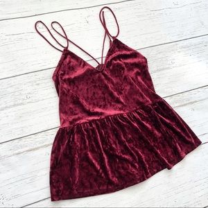 Harlowe & Graham Velvet Tank Top